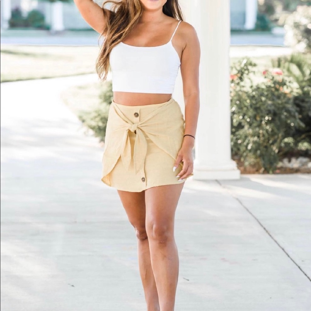 Mustard Wrap Skirt NWT Size Medium